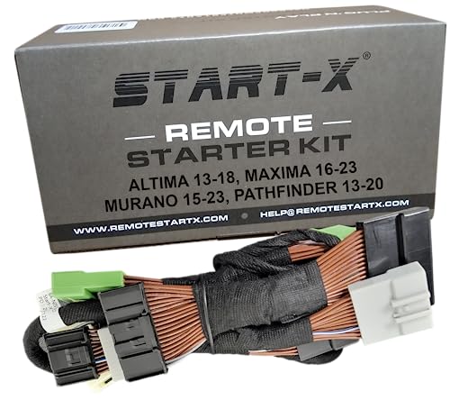 Start-X Remote Starter Kit for Nissan Altima 2013-2018, Maxima 2016-2023, Murano 2015-2023, Pathfinder 2013-2020 | 3X Lock to Remote Start | Plug N Play