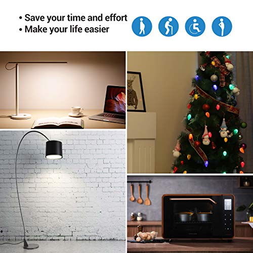 Dewenwils Remote Control Outlet, Upgraded Version Wireless Remote Light Switch For Lamp, Household Appliances, 15A/1875W, 100 Ft Long Range, Compact Side Plug, Etl Listed, White #TOP5