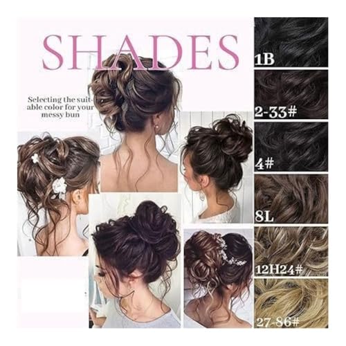Chignon pince pour cheveux bouclés accessoire coiffure femme marron clair