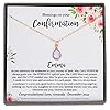 Personalized Confirmation Gifts for Teenage Girl Cross Necklace with Meaningful Message, 14K Gold Filled