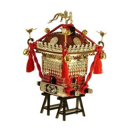 Amazon.co.jp: 童友社 1/8 江戸神輿 小 茶塗赤房ケース付き