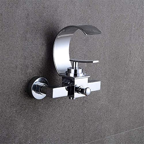 Mitigeur de baignoire cascade DASHADAO ensemble de douche mural noir double commande