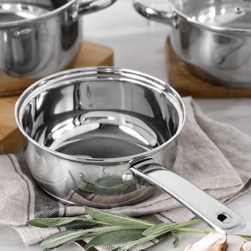 San Ignacio - Cocina - Batería 7 piezas Faro y Set 3 sartenes Ø16/Ø20/Ø24 cm, aluminio prensado, antiadherente, inducción, Negro - imagen 6