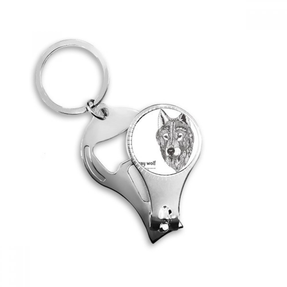 Coupe-ongles multifonction gris ami Gentleman avec décapsuleur intégré
