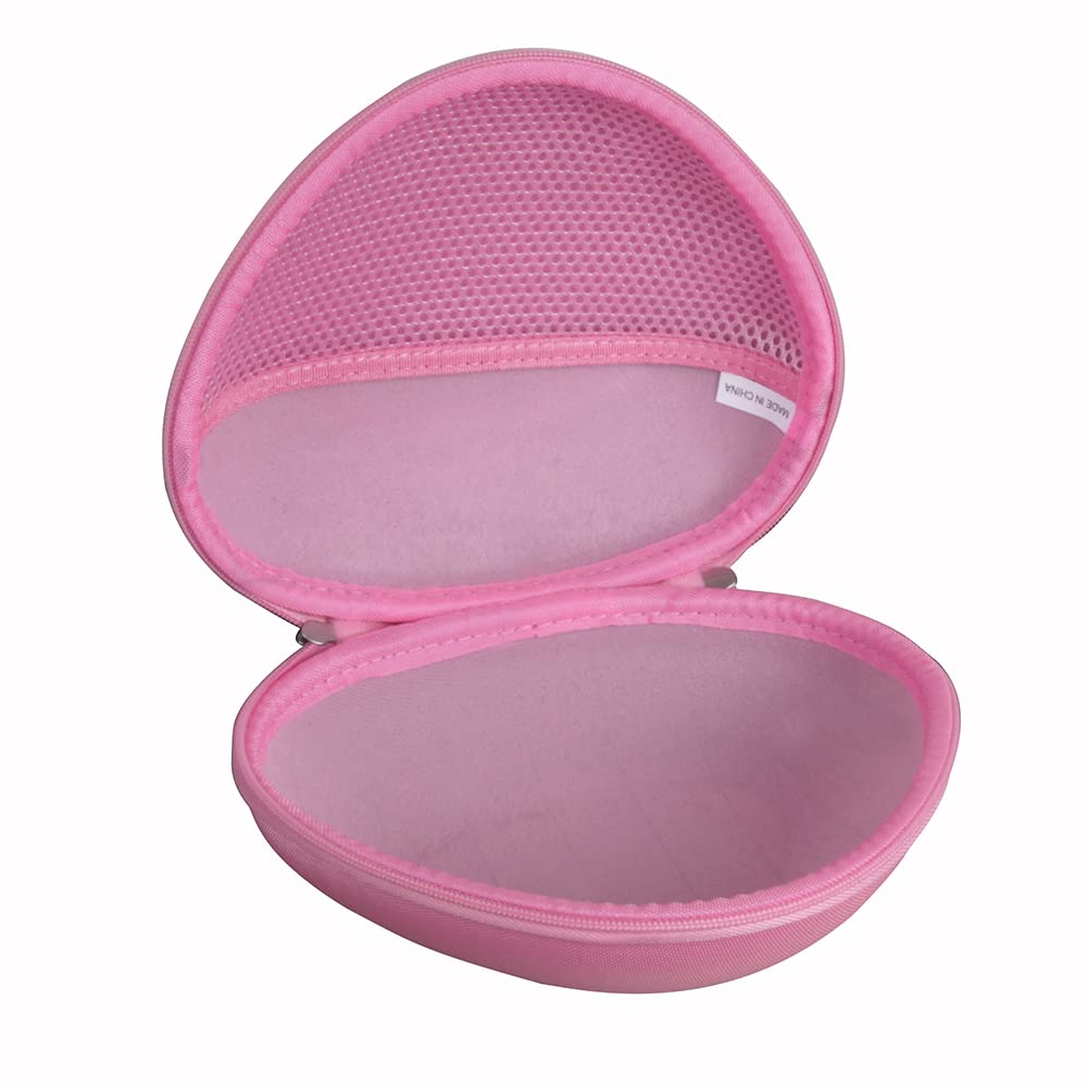 Hermitshell Hard Travel Case for TOZO HT2 Hybrid Active Noise Cancelling Wireless Headphones,Hi-Res Audio Deep Bass Foldable Lightweight Headset (Pink) - Image 3