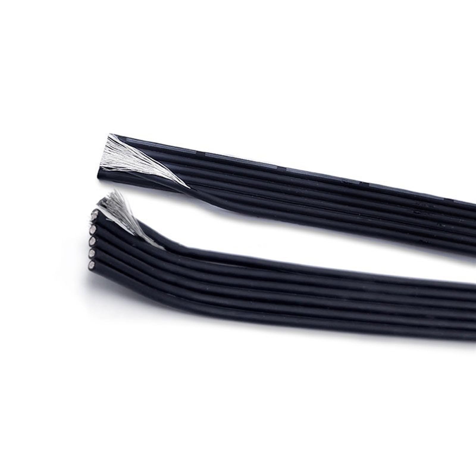 Outdoor Extension 10 Meters Super Soft Silicone Parallel Wire High Temperature Resistant 2P 3P 4P 5P 6P 8P 30AWG to 20AWG Multi Core Copper Cable Solar sheathed(22AWG,10meter 8pins)