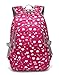 Back to School Backpacks For Girls Kids Primary School Bags Bookbag (Rose Red)