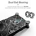 upHere Big Airflow 2 x 120mm x 25mm Computer Fan with AC Plug Cabinet Fan 100V 240V AC Power Supply,DC 12V 5 Speed Controller, for Router Mining Machine Chassis Server Workstation Cooling