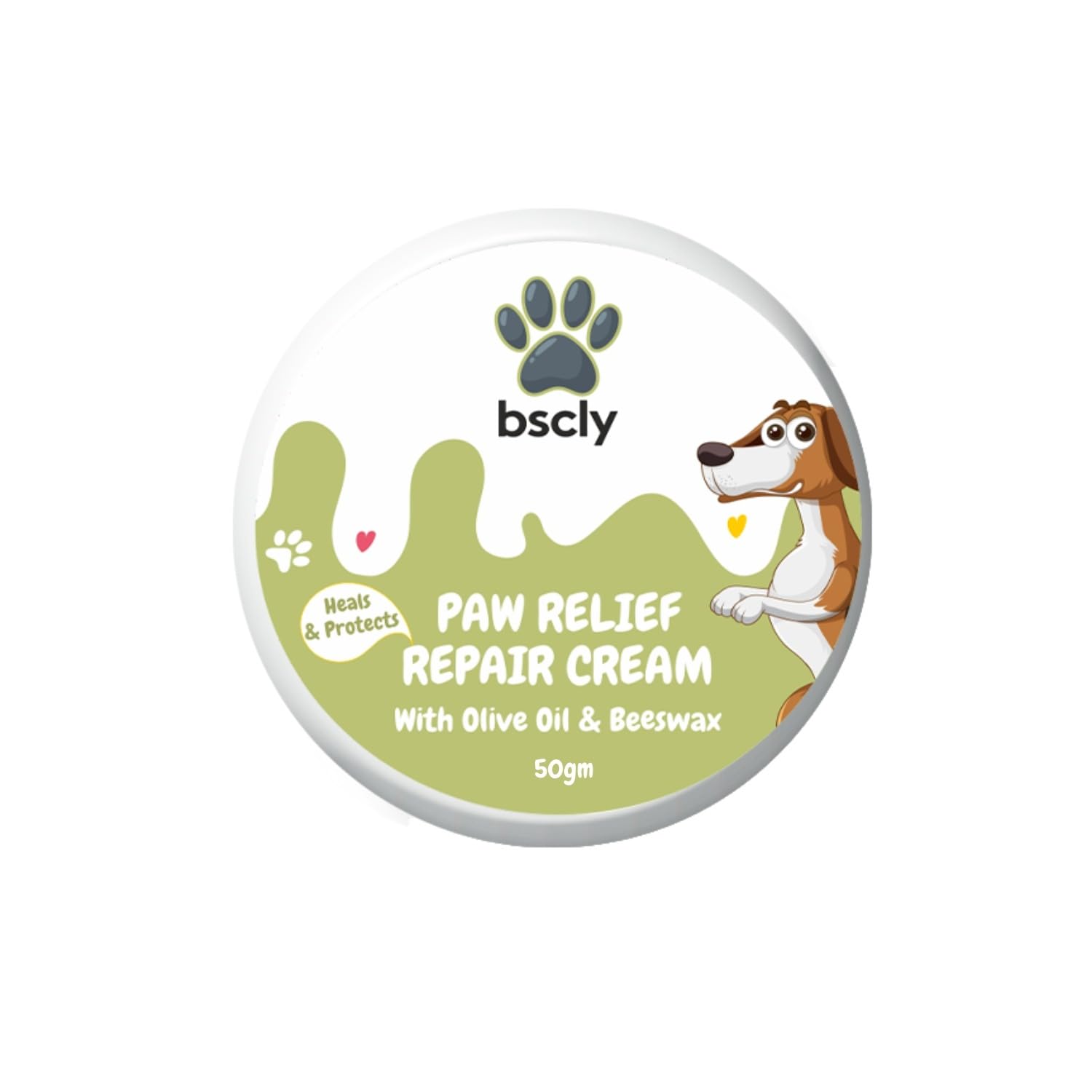 HARRODSBscly 2-in-1 Moisturizing Paw Cream & Elbow Protector | 50g | for All Pets Care - Natural Cream, Wax, Balm for Healing Dry, Cracked, Chapped Paws & Elbows | Repairs & Heals