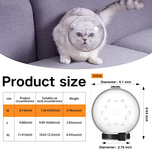 Augegel Cat Muzzle For Grooming,Bubble Muzzle And Boots For Nail Trimming,Cat Grooming Mask With Anti Bite,Cat Astronaut Helmet,Cat Breathable Muzzle And Silicone Paw Covers #TOP2