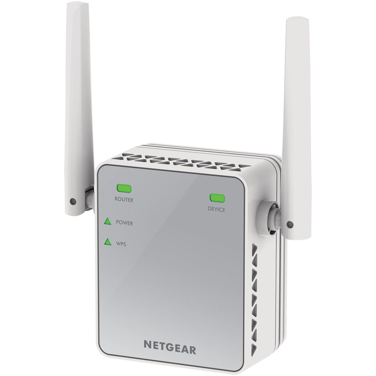 Netgear EX2700-100PES Répéteur Wi-FI N300, Blanc N300 ; 1 Port ; Argent