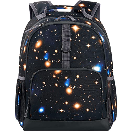 Image of Choco Mocha Galaxy Backpack for Boys Preschool Backpack for Boys Pre Kindergarten Backpack for Kids 15 inch Backpack for Boy Pre K Daycare Space Bookbag 3-4 3-5 4-6 with Chest Strap Black