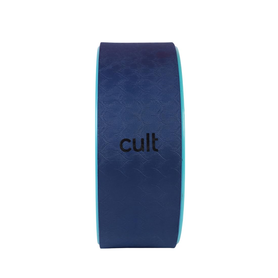 Cult Yoga Wheel for Back Stretching and Flexibility Training Anti Slip TPE Surface Support Wheel for Yoga Poses Balance and Strength Sweat Resistant Fitness Accessory for Men and Women Blue