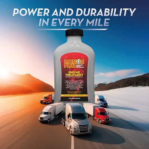 Motion Plus Engine Treatment – Heavy Duty Metal Treatment & Super Lubricant for Gasoline & Diesel Engines, Reduces Friction, Heat & Wear, Increase Horsepower, Engine Performance & Longevity – 1 Quart