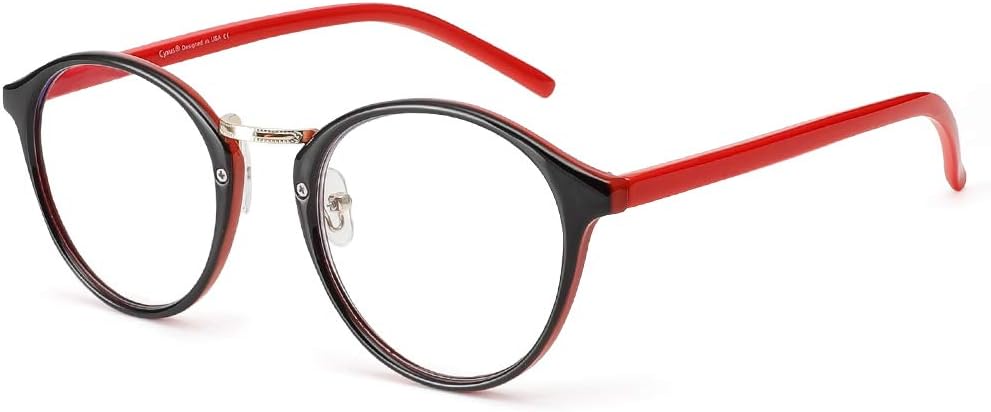 Cyxus 5 Pack Blue Light Glasses Men Women Reduce Eye Strain UV Blocking for Computer Screen（405B002 Black*2+Clear*2+Leopard）