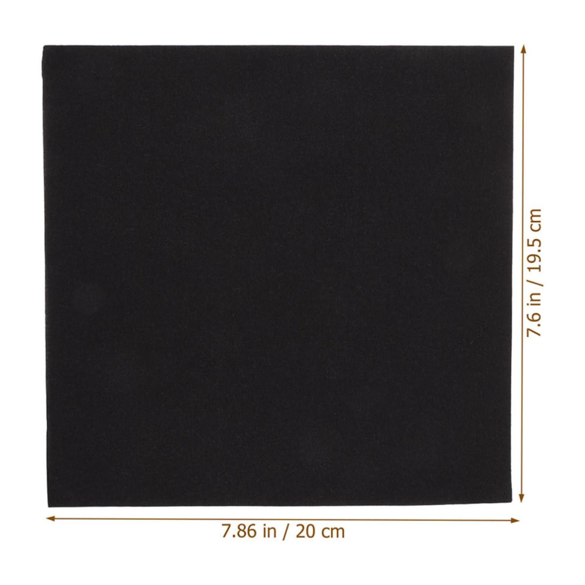 100 Pièces Serviettes de Table Noires en Papier Épaisses et Élégantes, Jetables et Douces Peau, pour Fêtes et Banquets Raffinés