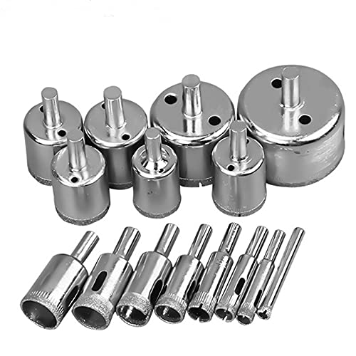 Set de 15 brocas diamantadas para metal 6mm-50mm miniatura 1