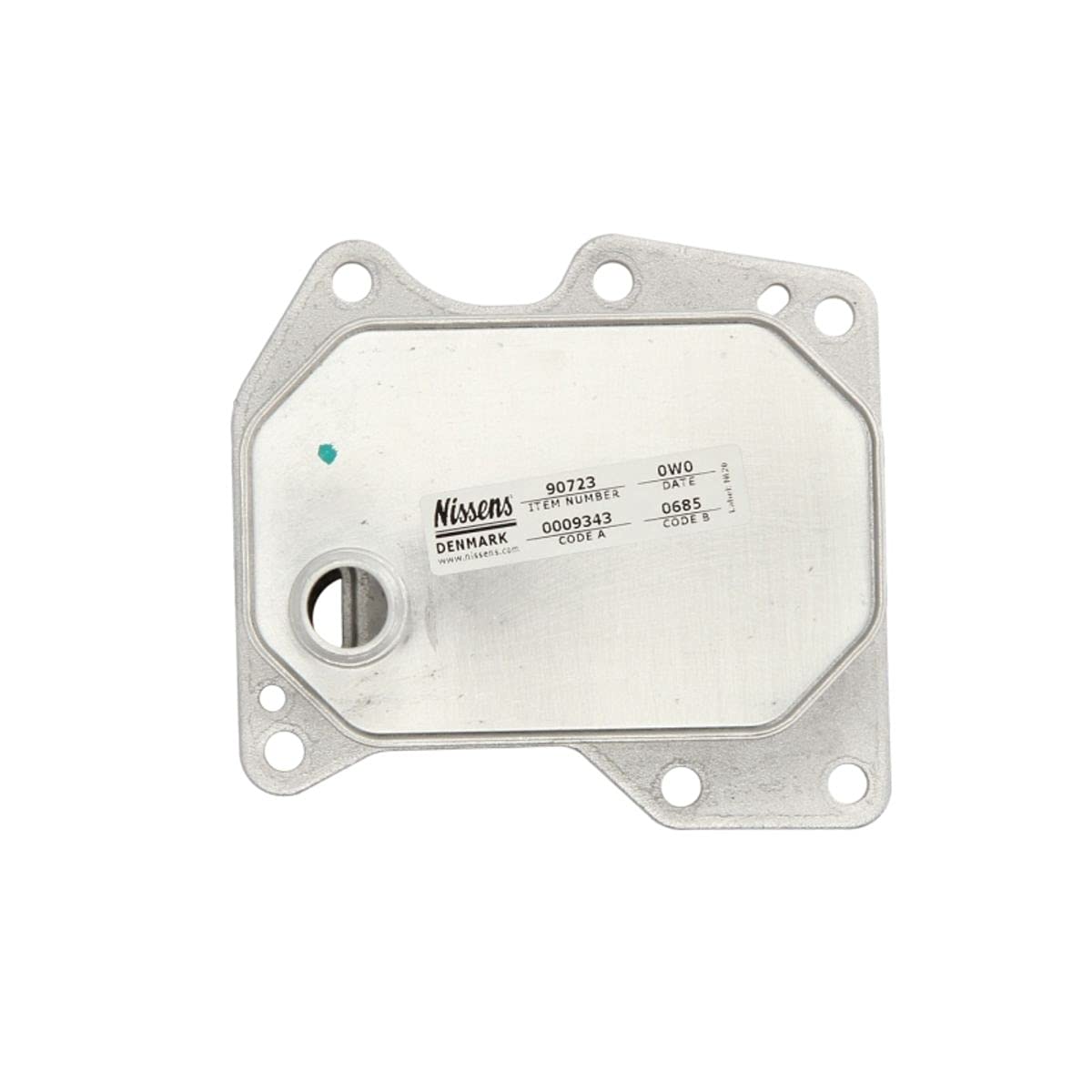 Nissens 90723 Radiatore Olio Motore Senza Scatola Per Filtro Dell’Olio Con Guarnizioni Senza Filtro-image