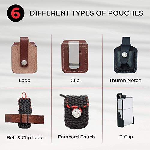 Zippo Lighter Pouch With Loop, Brown #TOP5