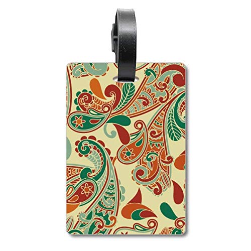 Étiquette pour valise motif floral contre la perte de bagage en avion