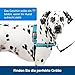 PetSafe Easy Walk Deluxe Geschirr, Gehgeschirr ohne Zug für Hunde, gepolstertes Design, inkl. 1,8 m Leine, mittelgroße/große ozeanblaue/Schwarze Leine