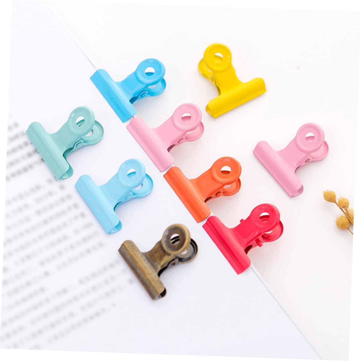 Lurrose 120pezzi Clip Metalliche Codino Fermacarte Per e Scuola Clip Per Documenti e Organizzazione Accessorio Versatile e Attività Commerciali