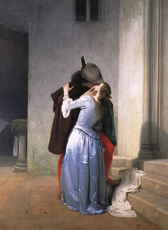 Affiches et gravures le baiser de Francesco Hayez poster toile 60x90