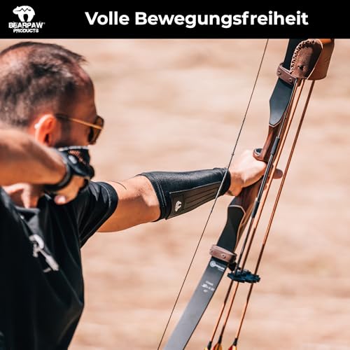 BEARPAW PRODUCTS Armguard Dynamic Bogensport Armschutz – Verstellbarer Armschützer für Bogenschießen, Leicht & Atmungsaktiv, Optimaler Schutz für Unterarm, Recurve & Langbogen