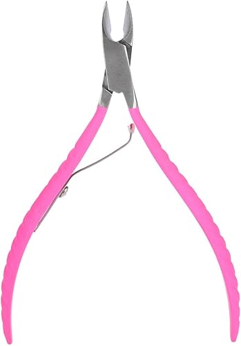 Sonew Alicates de cutícula de acero inoxidable, alicates para uñas, empujadores de cutículas afiladas, tijeras portátiles