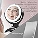 Makeup Mirror LED Lighted with 1X / 7X Magnification, Anjou Vanity Mirror Battery-Powered, Removable, Double Side, 360° Rotation for Countertop Cosmetic Makeup