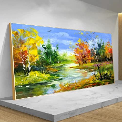 Peinture sur toile fleur pour transformer un mur vide de chambre