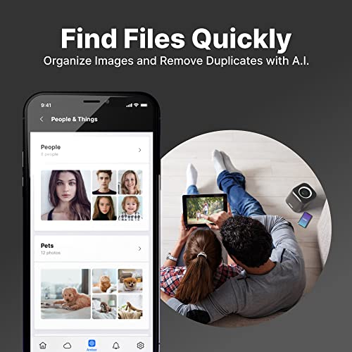 Image of AmberPRO Personal Cloud Storage Device + AC2600 WiFi Router. Dual 1TB Hard Drives with RAID 1 or Optional 2TB with RAID 0. Plex and Home Assistant. iOS /Android /Windows /Mac Compatible. AM1211-1TB