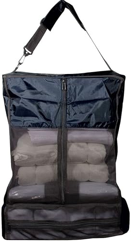 Dura-Tech Vendaje y funda de edredón  Color negro  Organiza envolturas, polos y vendas  Nylon duradero de 420 denier  Parte delantera de malla