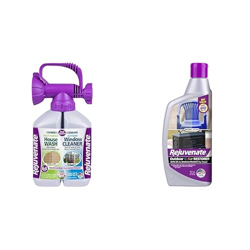 Rejuvenate Dual Outdoor Window & Siding Cleaner Bundle with Color