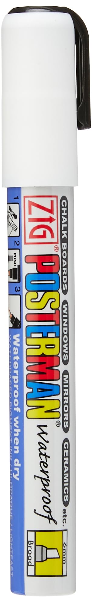 Securit White Chalk Marker 6Mm Tip