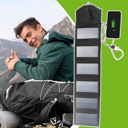 Panel solar portátil de 72W con controlador e inversor para acampar 4