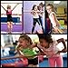 Zelus Professional Home Gymnastics Bar for Kids, Adjustable Horizontal Kip Bar, Junior Gymnastic Bar, Ballet Barre for Home Gym Fitness with Stainless Steel and Beechwood 330 lb Capacity