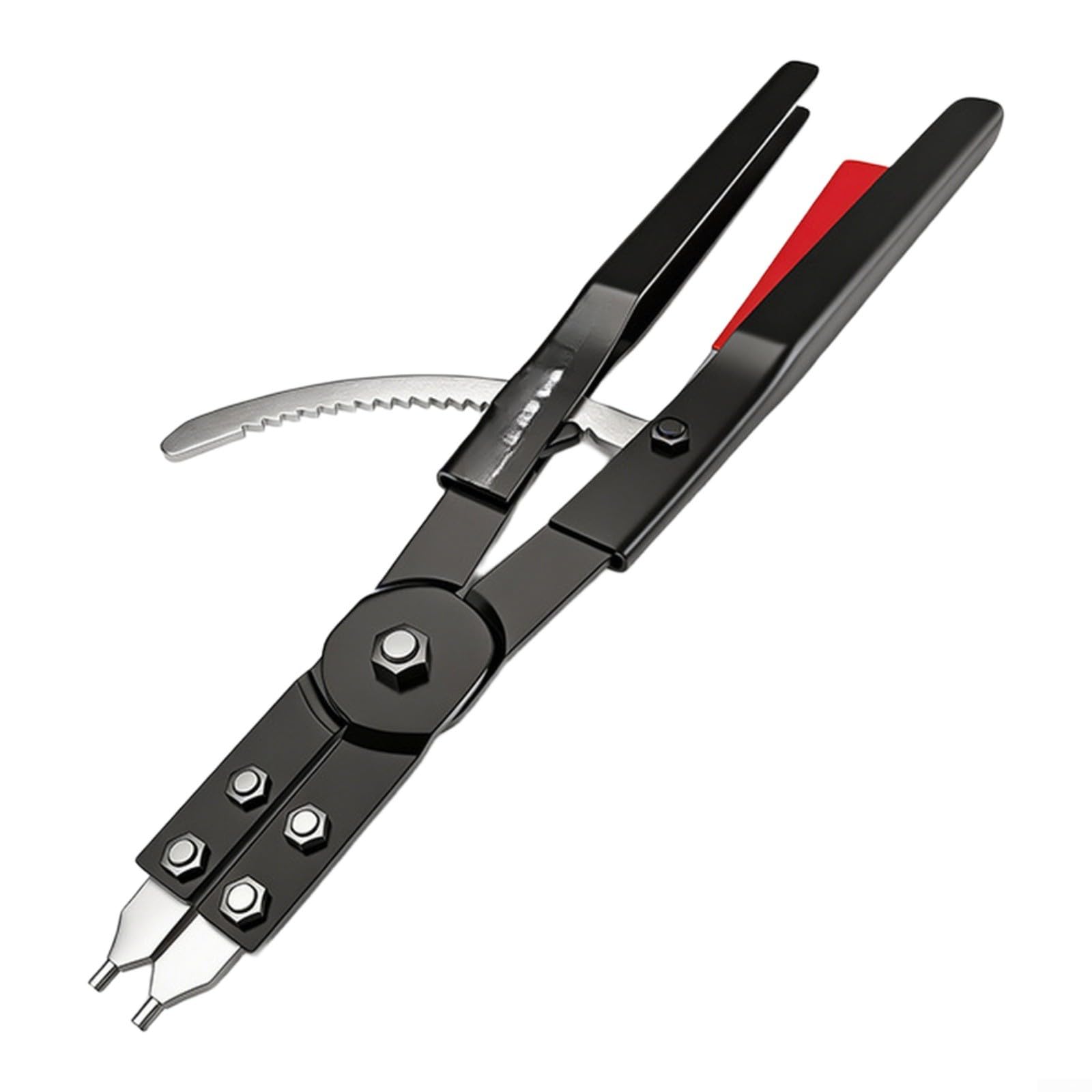 Una pinza per anelli elastici lunga 63,5 cm con testa curva consente una regolazione flessibile degli anelli elastici interni ed esterni anche in spazi ristretti (Medial Straight)