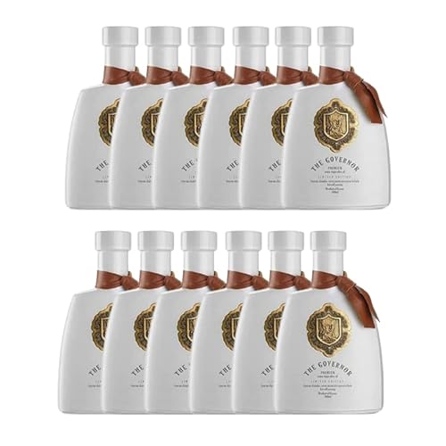 The Governor Limited Edition Extra Virgin Olive Oil - Unfiltered, Cold-Pressed, Early Harvest, Single Origin - Peppery, Robust, Spicy Notes - Packed with Polyphenols (1478 mg/kg), Oleocanthal, Antioxidants, Case of 12