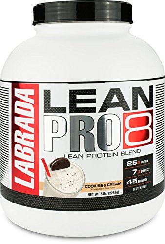 Labrada Nutrition Lean Pro 8 Protein Cookies and Cream, 5 Pound
