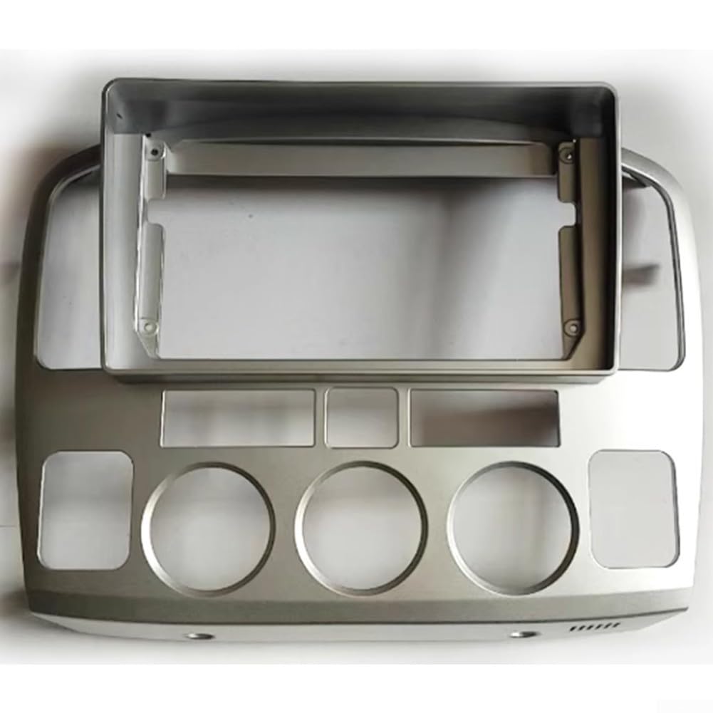 Copertura per pannello del lettore auto, mascherina per autoradio e cruscotto, per Suzuki e Grand Vitara XL-7 2001-2006 (argento)