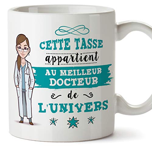 Mugffins Docteur. Tasses Originales de café et Petit-déjeuner à Donner Travailleurs Professionnels - Cette Tasse Appartient au Docteur de l'univers