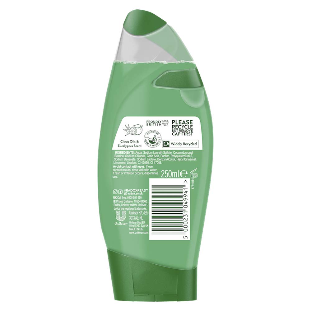 Radox Refresh Eucalyptus & Citrus Oil 2in1 Shower & Shampoo (250ml x 1)