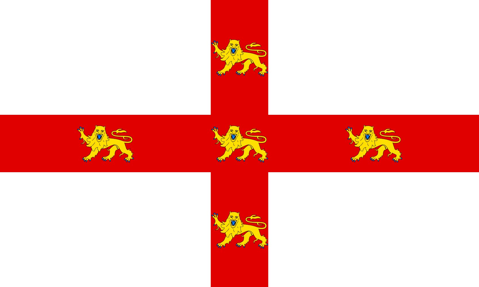 Drapeau Small York paysage 70x100cm de 0.7m² pour mât de pavillon extérieur