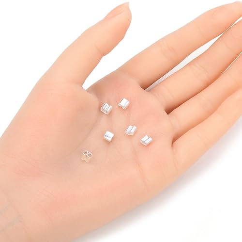 Miniatura 9 de Adabele - Carpeta de cuero de plata de ley 925 auténtica para cuentas de 0.138 in, suministros de fabricación de joyas SS242-6