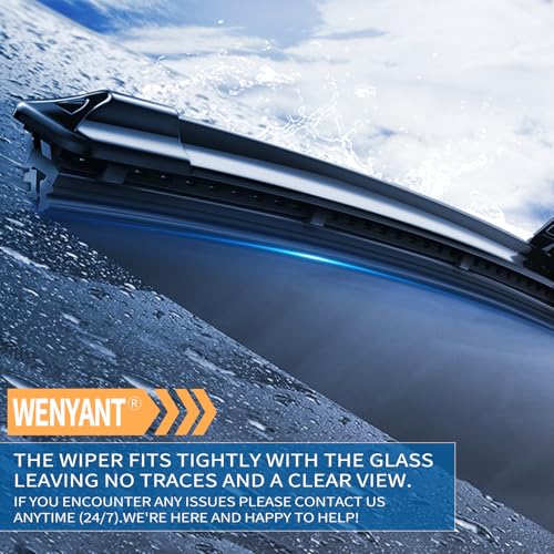 Image of 28 inch /28 inch Windshield Wipers Compatible with Ford Edge 2015-2020 Focus 2012-2018 Escape /Fusion 2013-2019 Front Wiper Blades for My Car Original Equipment Automotive Replacement (Set of 2)
