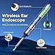 Rejauvan Ohrenschmalz Entferner Otoskop, WiFi Ohrenreiniger Kamera 1080 HD Ohr Kamera IP67 wasserdicht Ohrenspiegel 3.5mm Linse Ohr Endoskop mit 6 LEDs für iPhone, iPad und Android-Smartphones