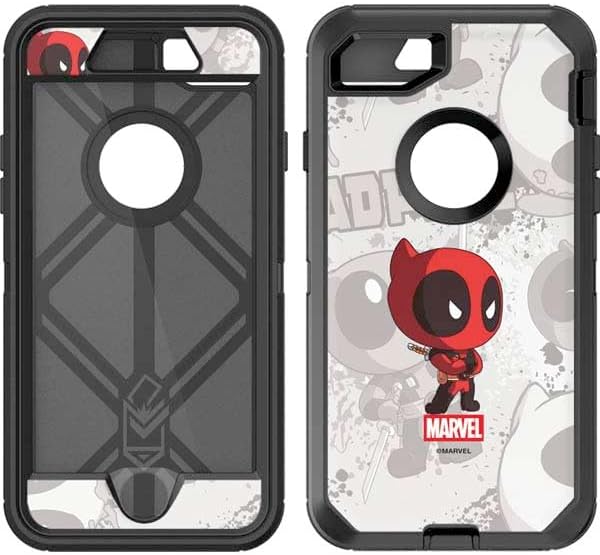 Skinit Decal Phone Skin Compatible with OtterBox Defender iPhone 7 - Officially Licensed Marvel Deadpool Deadpool Collage Design