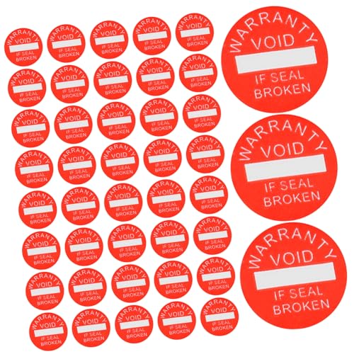 NAMOARLY Caution Stickers 1000 Pack If Seal Broken Void Warning Labels Round Shape Bright Design Easy to Stick