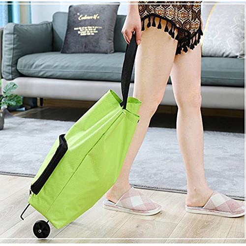 Einkaufstrolley Faltbare Trolley Taschen Faltbare Einkaufstasche mit Rädern Faltbarer Einkaufswagen Wiederverwendbare 2… – Bild 3